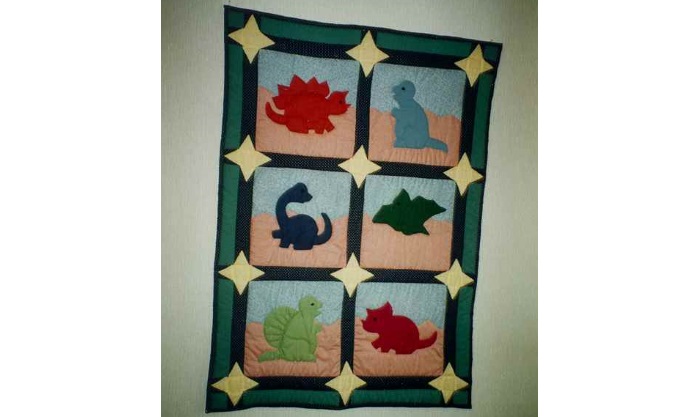 Das ist einer meiner liebsten Quilts. Sind die Dino's nicht s&uuml;ss?